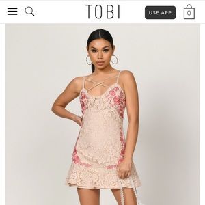 Cute embroidered lace dress